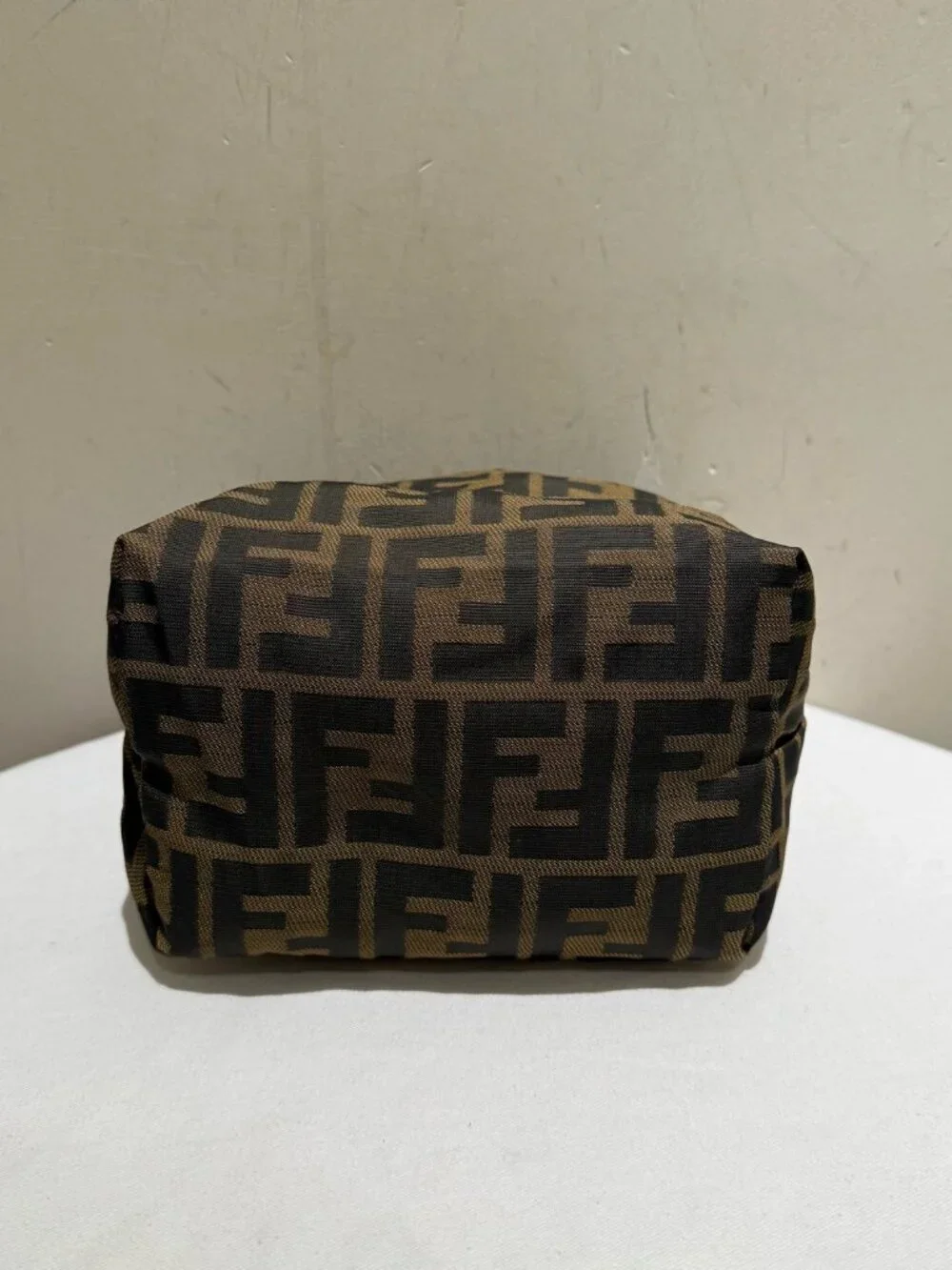 Fendi Zucca FF Vintage Monogram Canvas Vanity Pouch